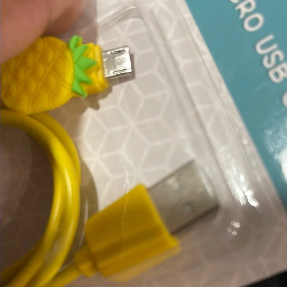 Yellow Pineapple Micro USB Cable